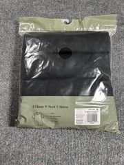 Goodfellow & Co Men’s Classic V-Neck T-Shirts 4-Pack Black Size L 42/44