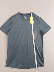 All In Motion Men T Shirt S Blue Crew Neck Short Sleeve Stretch Pullover Casual