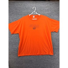 Vintage Russell Athletic NuBlend Tshirt Mens 3XL Orange Short Sleeve Made USA
