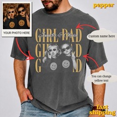Personalized Dad Photo Shirt Custom Fathers Day Gift Best Dad Ever