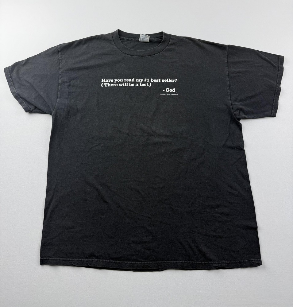 Vintage 1999 Delta Shirt Mens 2XL Black GodSpeaks Best Seller Tee Christian