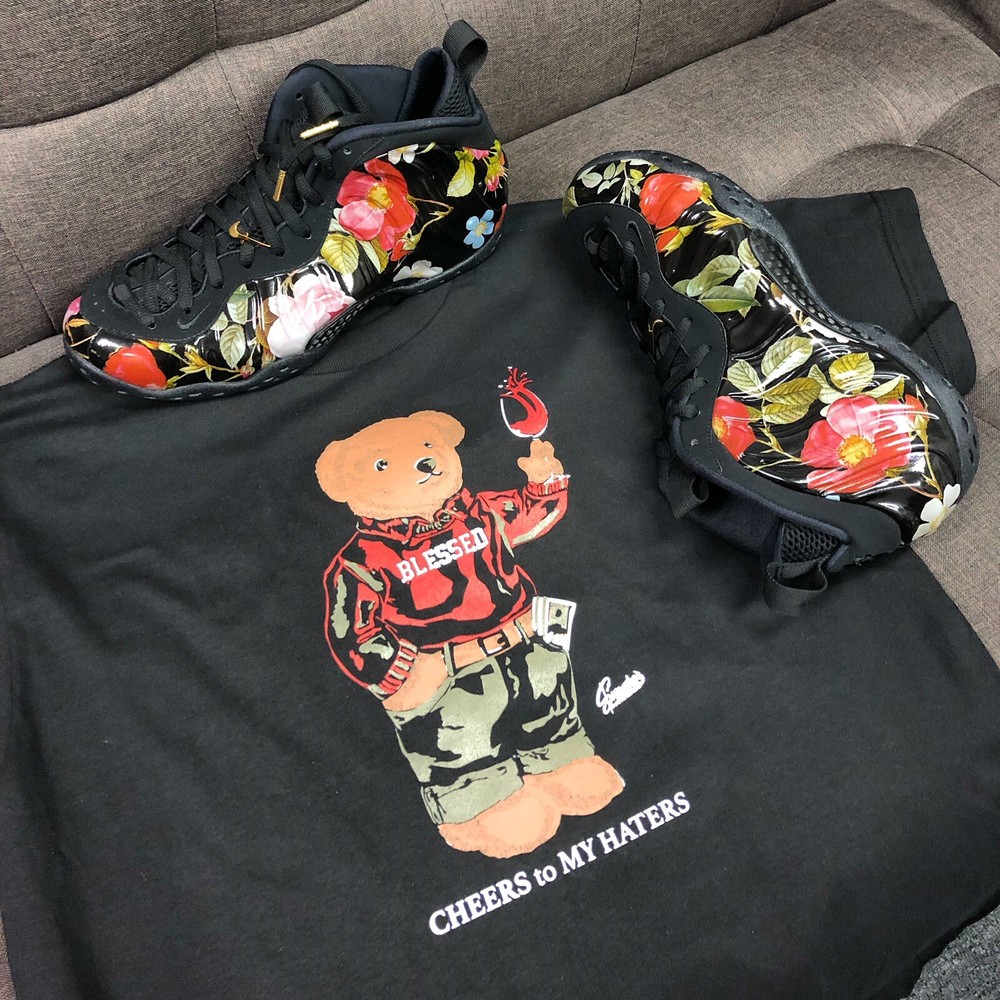 Shirt To Match Foamposite Floral Foams – Cheers Bear Shirt