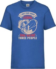 Fishing I Only Care Funny Humour Novelty T Shirt Various Colours And Sizes