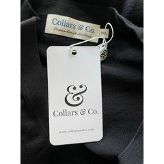 Collars and Co Lucca Cotton and Silk Tee Shirt Black Size 3XL NEW