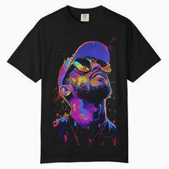 Mens Neon Hip Hop Urban Tee Shirt, Comfort Colors T Shirt, Unisex Streetwear Tee