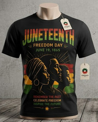 Juneteenth Freedom Day Shirt Our History Our Future Afrocentric Black Pride Tee