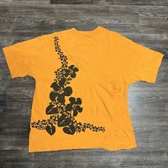 Vintage Ocean Pacific Shirt Mens XL Orange Floral Surf Graphic 1993 USA Tee