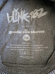 Blink-182 by Goodie Two Sleeves Cat Graphic Gray Men’s Crop Top T-Shirt S/M