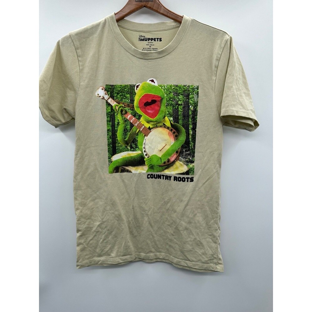 The Muppets KERMIT THE FROG Country Roots Banjo T-Shirt MENS Medium