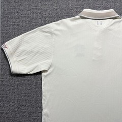 Vintage 90s Greg Norman Collection Mens Golf Polo Shirt Tan Ribbed Cotton Large