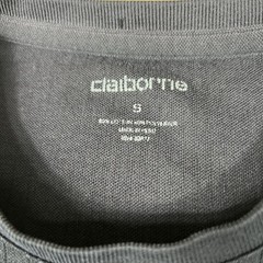 CLAIBORNE mens black shirt minimalist small clubbing basic tee S dadcore date