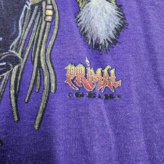 Vtg 90s Sturgis Motorcycle Biker Shirt Purple Wolf Native American Dream Catcher