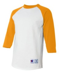 Champion Men’s Adult Raglan Baseball T-Shirt 3/4 sleeves T-137
