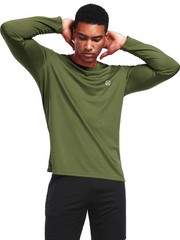 NELEUS Men’s Performance Long Sleeve Mesh T-Shirts, 3-Pack L, Black/Grey/Green