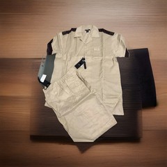 Vintage GOD BODY Loose Linen Long Pants Set 2XL Shirt with 40 waist pants