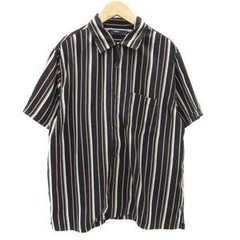 CIAOPANIC Men’s Casual Shirt L Black Polyester No Stretch Excellent Condition