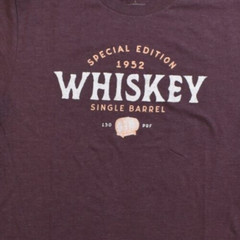 Sonoma Mens Special Edition 1952 Single Barrel Whiskey Plum Heather Shirt New XL