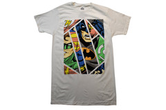 DC Comics Originals Mens Batman Superman Flash Green Lantern White Shirt New S,M