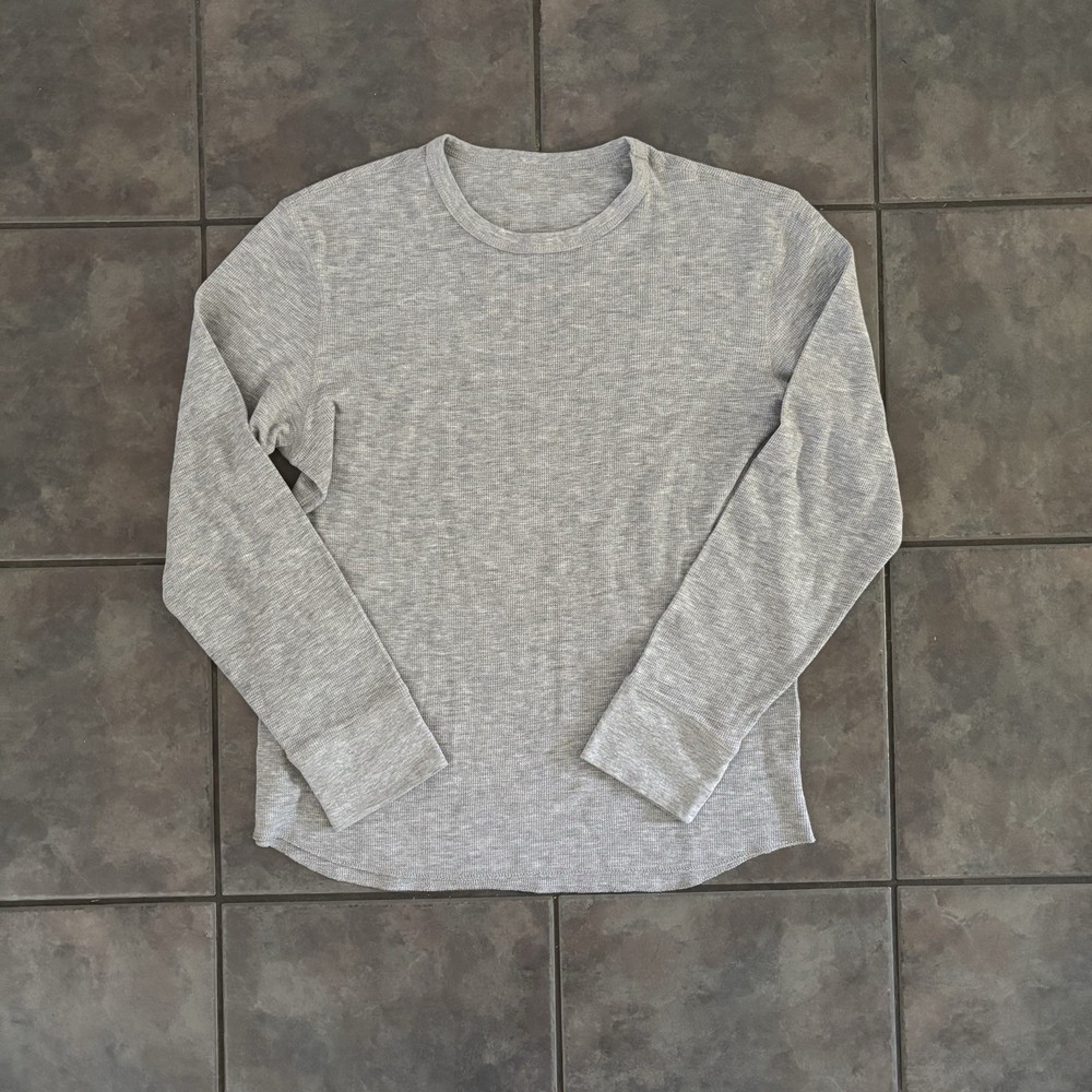 Men’s Thermal long sleeve Light gray shirt size large