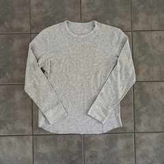 Men’s Thermal long sleeve Light gray shirt size large