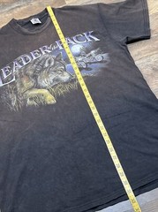 Motorcycle Biker Leader Of The Pack Wolf Graphic Shirt Size Large Delta NJ Faded