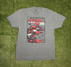 Marvel Comics Deadpool Graphic Grey Shirt Size XL