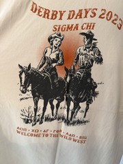 Sigma Chi Derby Days 2023 Beige Comfort Colors Size:XXL T-Shirt