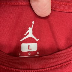Nike Air Jordan Retro 11 XI Jumpman Graphic T-shirt Red Mens Large Slim Athletic