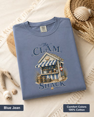 Clam Shack Shirt, Comfort Colors Coastal Tee, New England Beach Town Gift