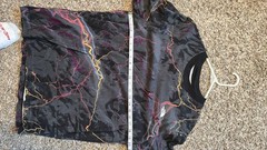The North Face Men’s L Black Multicolor Lightning Graphic Logo Crew Neck T-Shirt