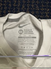 Vintage Nike Men’s White With Black Swoosh Cotton T Shirt Mens XXL NWOT