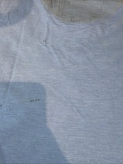 h.NAOTO Black Acrylic Blue T-Shirt Short Sleeve Designer Goth J-Fashion RARE