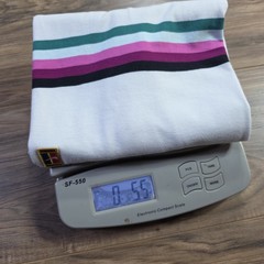 Nike Court Heritage Tee Medium White Multi-Color Striped Graphic T-Shirt