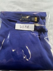 Polo Ralph Lauren Mens M Blue Cotton Short Sleeve Shirt Logo
