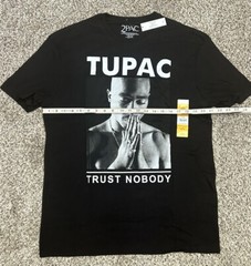 New Tupac Trust Nobody Men’s Black T-shirt Tee 2Pac Hip-hop Rap Sz 42-44 LARGE