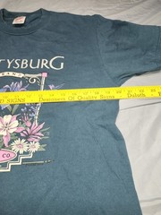 Vintage Made In The USA T Shirt Large Gettysburg Wildflower Hummingbird