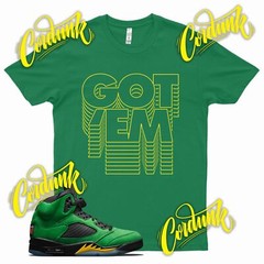 Green GOT EM T Shirt for J1 5 Oregon Ducks Apple Green Elevate Yellow