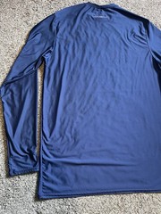 Oneill 50+ UV T-Shirt Mens 3XLT Slim Fit Blue Water Sun Shirt Long Sleeve