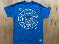 American Fighter Premium Athletics Blue 50/50 Cotton Poly Blend T-Shirt Men’s XL