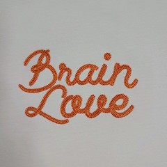 Brain Love You Embroidered Flowers Oversized Heavyweight White Jersey T-Shirt XL