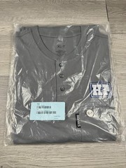 Crude Shirt Men XL Gray Long Sleeve CAT2 Work Henley Workwear Fire Resistant