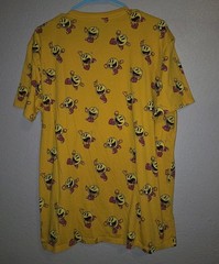 PAC-MAN Shirt XL Extra Large All Over Print AOP Yellow By C-Life Group
