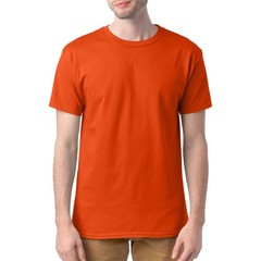 4-pack Mens Essentials Short Sleeve 100% Cotton T-Shirt 2X-Large Big Orange