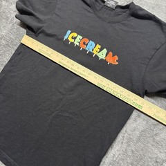Icecream Shirt Mens Large Black Short Sleeve Hipster Drip Tee Streetwear Logo