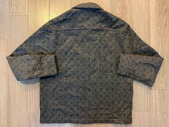 Louis Vuitton Monogram Double Face Overshirt grey sz 50 L