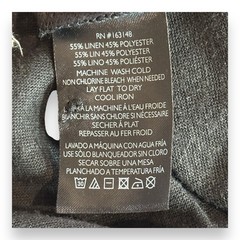 SLATE&STONE BLACK LINEN POLO SHIRT SZ XXL