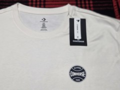 Converse All Star Graphic Star Logo Cream XL Short Sleeve T-Shirt NWT