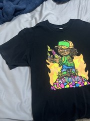 Supreme New York Molotov Kid Tee Black Shirt Men’s Size Large