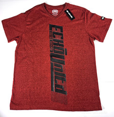Ecko Unltd Men’s V-Neck Vertical Logo Red Marled T-Shirt Sizes S, M, L, XL NWT