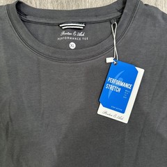 NWT Porter & Ash Performance Tee Shirt Mens XL Dark Gray Crew Classic